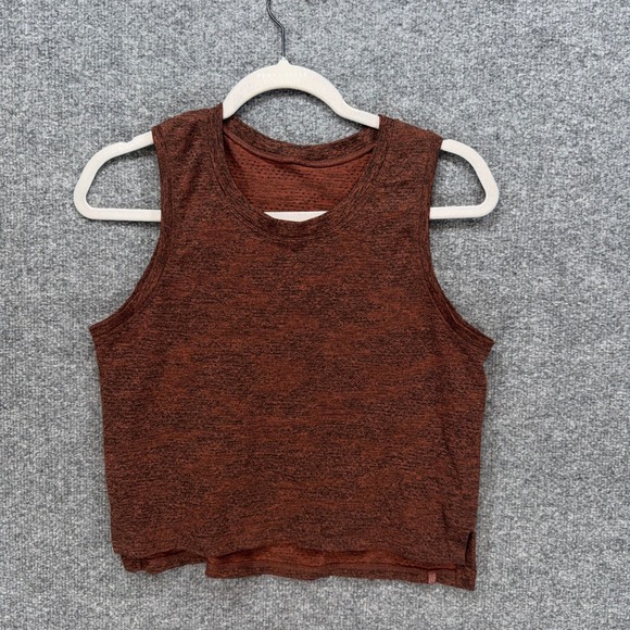 lululemon athletica Tops - Lululemon Swiftly Tech Tank Top Womens 6 Rust Cropped  Muscle Tee Athletic